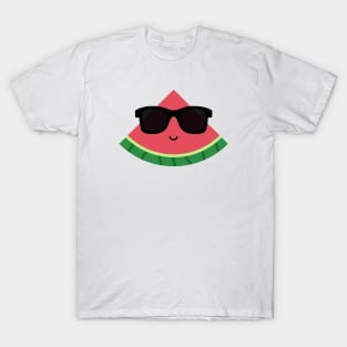 Cool Watermelon with Black Sunglasses T-Shirt